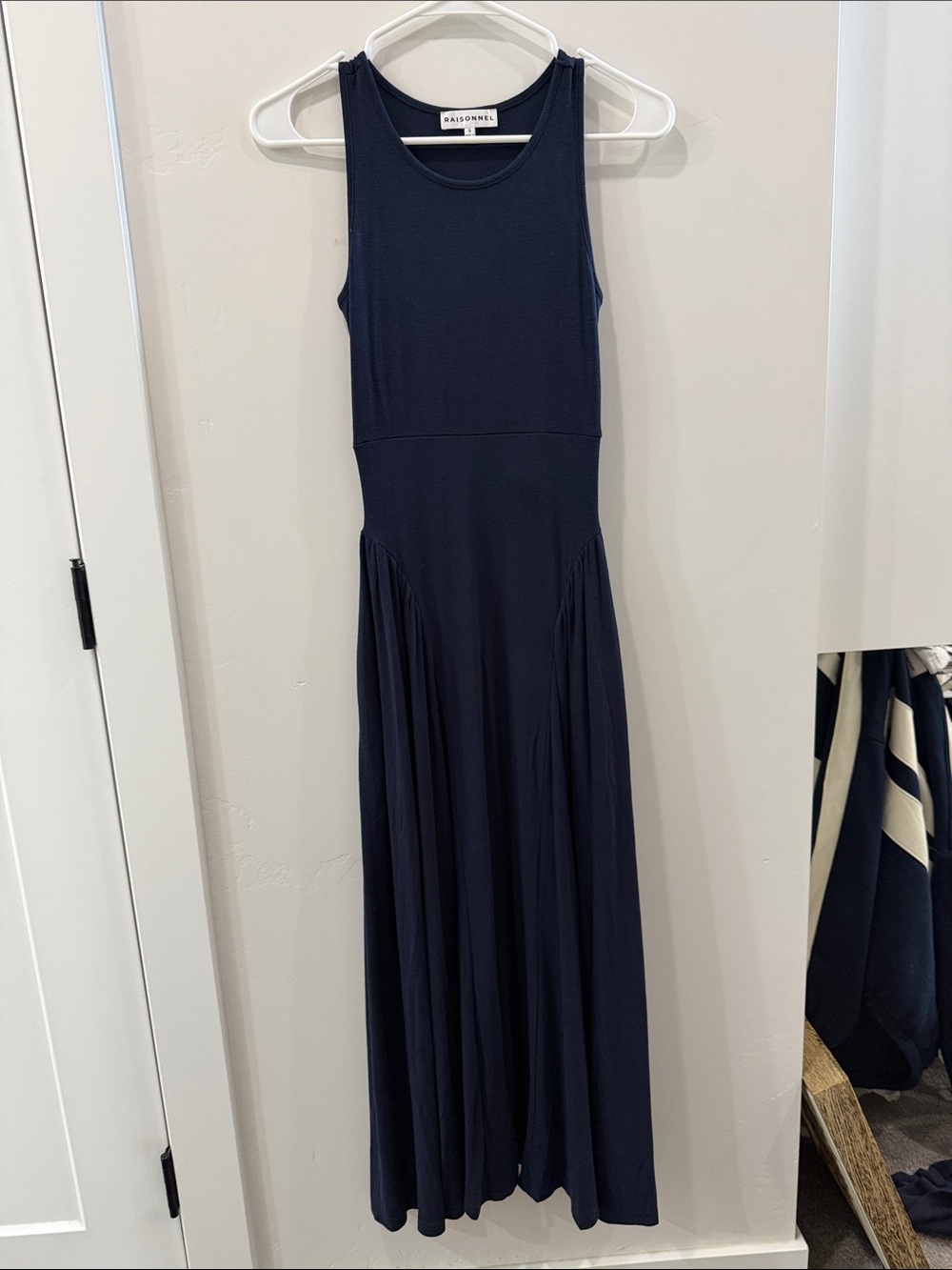 Sleeveless Navy Maxi Dress by Rails - Classic Tank Silhouette